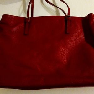 Vintage Furla leather red handbag